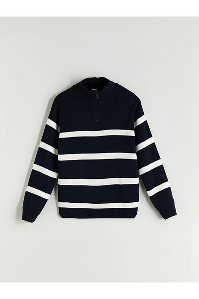 LC Waikiki Lcw Kids Stand Collar Boys Knitwear Sweater (W5)