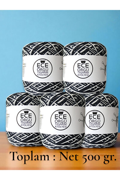 Ece Örgü Tasarım Atölyesi Çok katlı lacivert italyan merserize arasına, büküm...