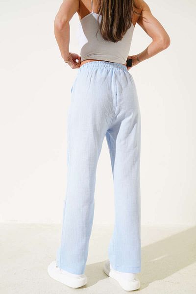 MODA Muslin Trousers with Elastic Waist