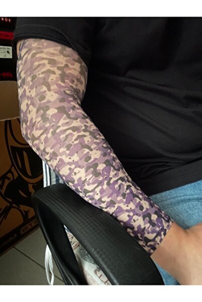 Palas Motor MOR KAMUFLAJ DESENLİ DÖVME KOLLUK MOTORCULAR İÇİN GÜNEŞ YANIĞINA ...