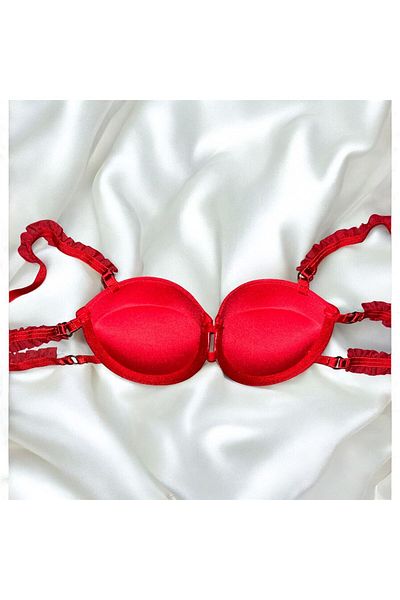 Tendora Ruffle Support Bra Set