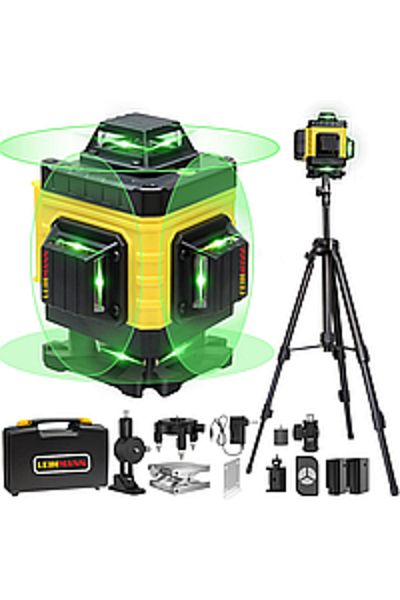 Rovitech Nivel Laser 4D cu 16 Linii Verzi ,Accesorii complete si trepied