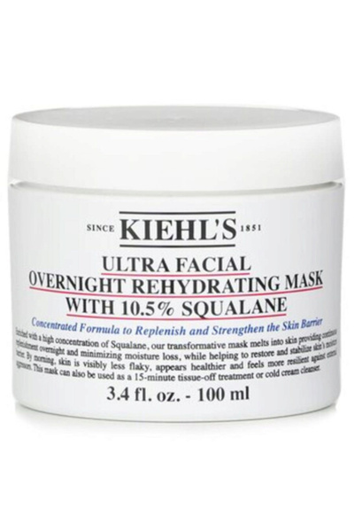 Kiehl's Ultra Facial Overnight Rehydrating Mask With 10.5% Squalane Skin Care 100ml