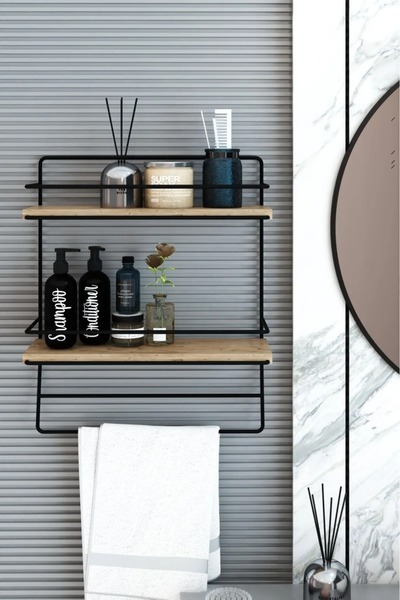 SevenHouse SANREMO Çok Amaçlı Dekoratif Banyo Mutfak Rafı.Baharatlık Rafı
