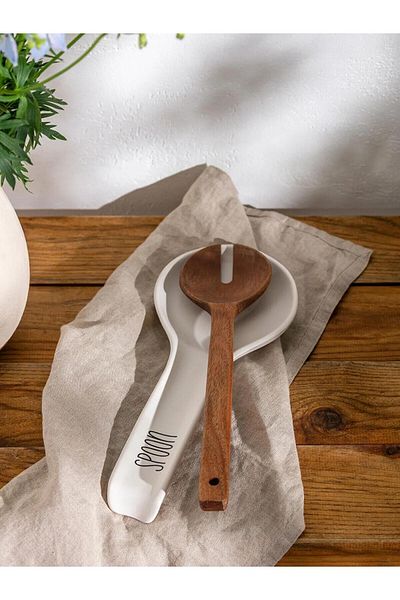 LC Waikiki LCW HOME Τυπωμένη κεραμική μπολ μαχαιροπήρουνων 29 cm (W5)
