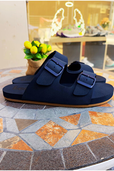 Lemoors Gala Navy Blue Color Inside and Upper Cover Eva Sole Rubber Daily Slippers Suitable for Beach Use