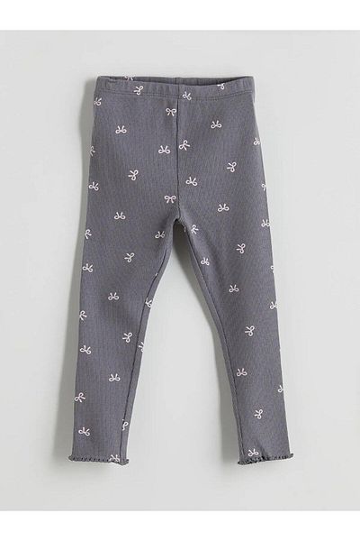 LC Waikiki Lcw Baby Printed Baby Girl Leggings with Elastic Waist 3-Piece (W5)