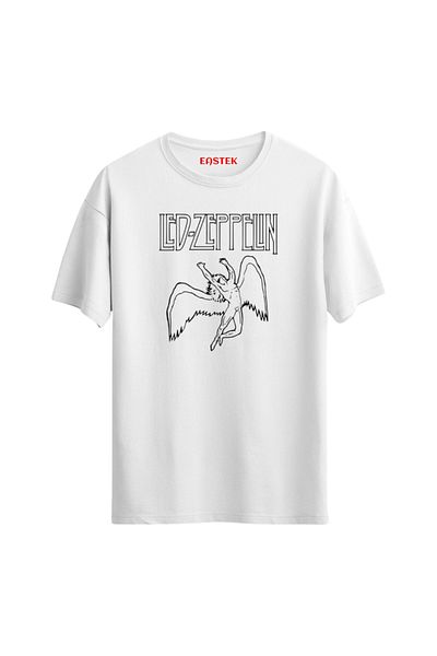 Eastek Led Zeppelin Unisex Printed Text T-Shirt