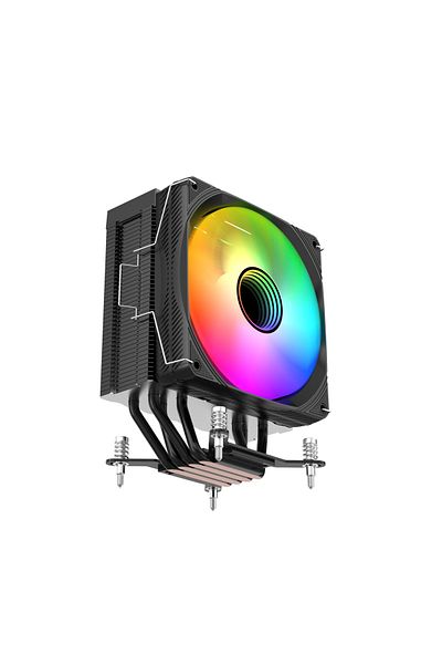 SPEARPC H400 Pro ARGB 120mm Cooling Fan - High-Performance Quiet Cooling Fan with RGB Lighting black color