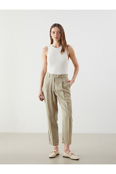 LC Waikiki Özmarka Νέα Σεζόν Μοντάλ Μικτό γυναικείο παντελόνι τσιγάρο