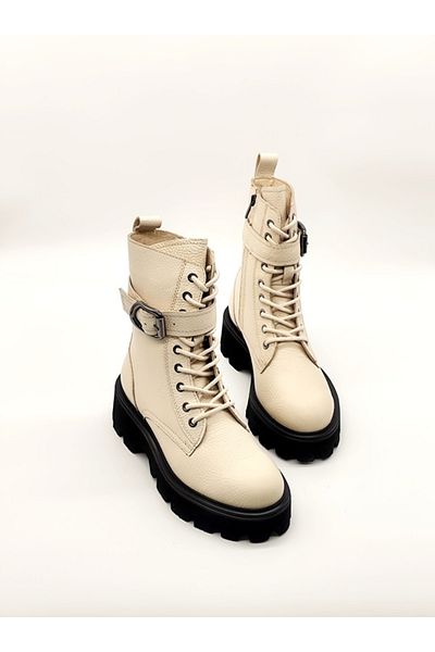 Of&Off Women's Genuine Leather Boots