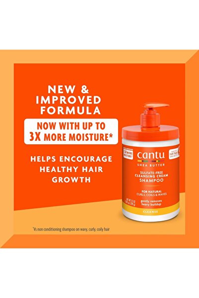 TOPONEE Cantu Cleansing Cream Shampoo with Shea Butter for Natural Hair, 710 ml