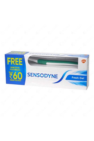 Sensodyne Sensodyne Fresh Gel Toothpaste (150g) + Toothbrush