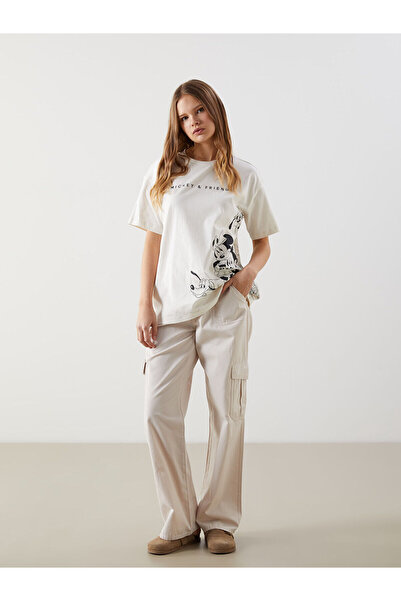 LC Waikiki Γυναικείο παντελόνι Cargo Gabardine Standard Fit