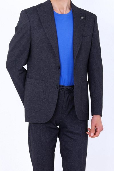 Kadir Büyükkaya Embossed Pattern Men's Jogger Suit-Kaw1804S