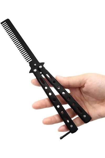 Slons Aksesuar Metal tarak kaliteli kelebek tarak sallamayı sevenlere özel tarak