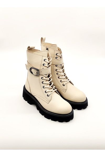 Of&Off Women's Genuine Leather Boots