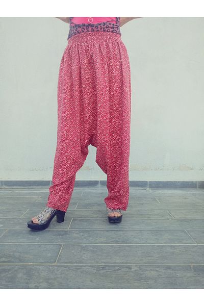 hoaryage Viscose Pressed Fabric Floral Patterned Shalwar with Pockets 100% Cotton, Size 38, 100kg