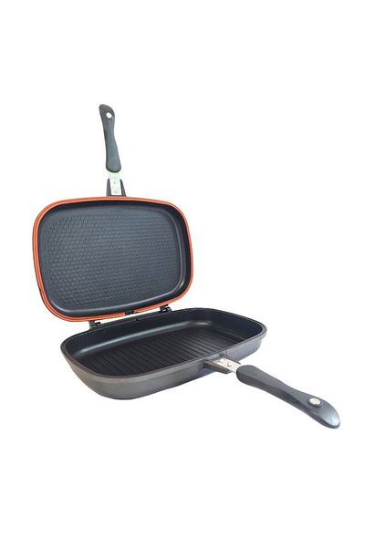 SDX Market Double Frying Pan 32cm, Teflon, Magic Grill
