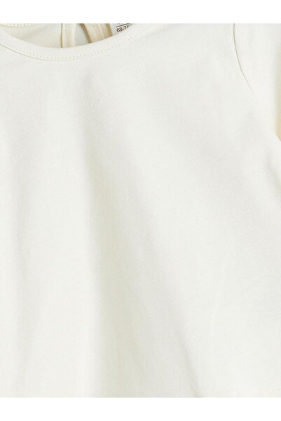 LC Waikiki Bisiklet Yaka Kadife Kız Bebek Bluz ve Salopet 2'li (W5)