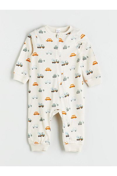 LC Waikiki Crew Neck Printed Baby Boy Jumpsuit 2-Piece (W5)
