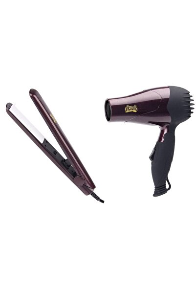 VICTRONIC Professional Hair Dryer and Ceramic Hair Straightener Set - VC2405