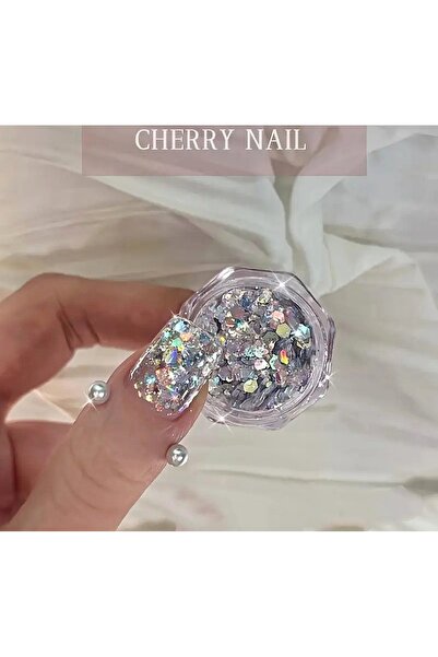hbtasarim Gümüş yıldız tırnak nail pul