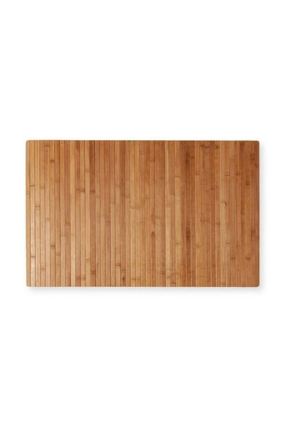 OEM Covor dreptunghiular din bambus și cauciuc, 50 x 120 cm, crem