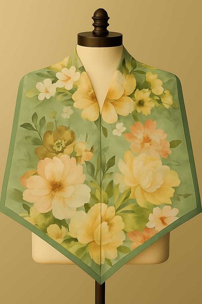 TUTUYA TEXTIL Şal moale cu model floral