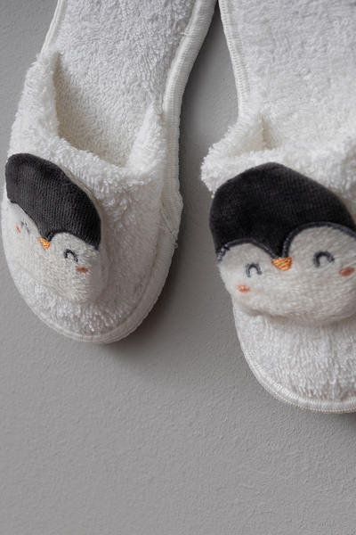 Bebitof My Baby Beach 100% Cotton 0 - 24 Months Bathrobe Set Penguin Pattern in Box 30046