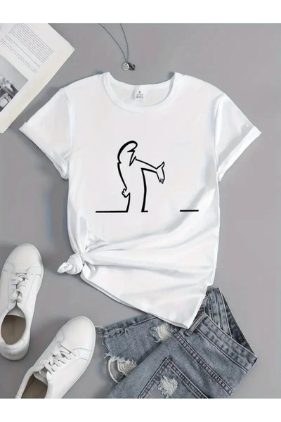 İSMTEXS تي شيرت من القطن الممشط مطبوع عليه رسوم كارتونية بأكمام قصيرة للجنسين...