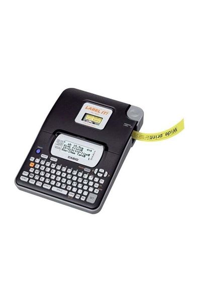 Casio طابعة ملصقات KL-820-W-DH باللون الأسود