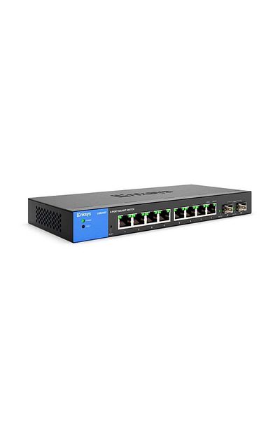 Linksys 8-Port Managed Gigabit Ethernet Switch with 2 1G SFP Uplinks TAA Compliant LGS310C Black