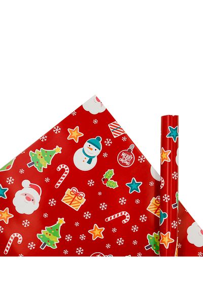 reprodesign 70X100 Christmas Themed Gift Wrapping Paper - Pack of 2 - M14