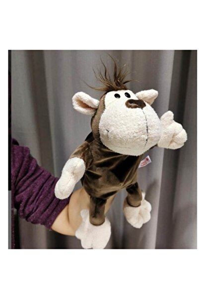 OEM Hand Puppet Monkey, Brown, 30 cm