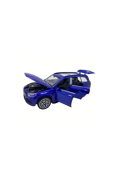 OEM Mașină metalică Mercedes Benz cu lumini și sunete, uși mobile, capotă și portbagaj, albastru, 16 cm
