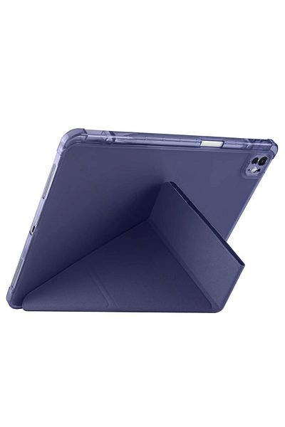 NewFace iPad Air 13 (2024) Case Mars Tablet Case with Pen Holder - Navy Blue Svlrs