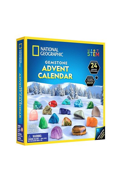 NATIONAL GEOGRAPHIC - Set Educaional Calendar De Craciun Descopera Roci Si Pietre Pretioase Cu 24 D