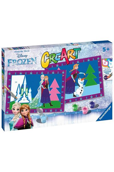 RAVENSBURGER - Creart Paint By Numbers For Kids 2 Disney Frozen Stencils