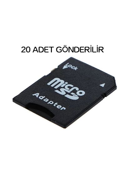 ULTRATEKNO 20Pcs Sd Memory Card Adapter Micro Sd Card Adapter