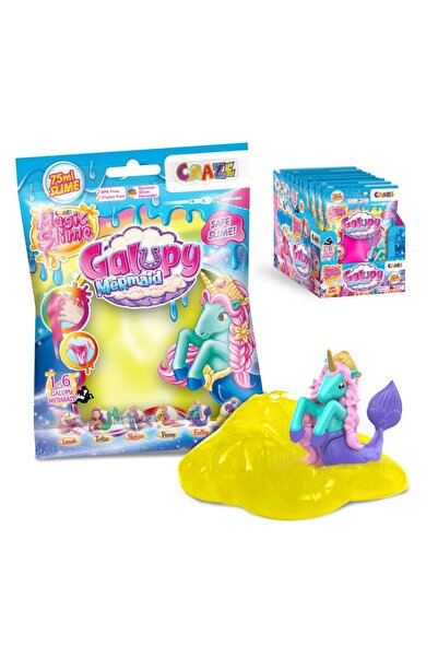 CRAZE - Slime magic diverse culori in punguta 75ml cu surpriza figurina sirena