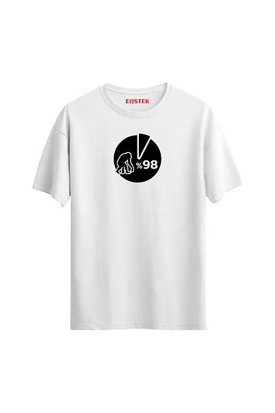 Eastek Monkey Inside Us 98% Printed Unisex Design T-Shirt
