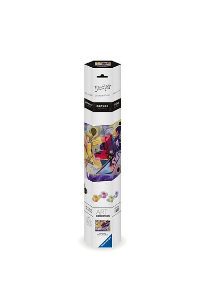 RAVENSBURGER - Creart Pictura Pe Numere Pentru Adulti Tablou Canvas Kandinsky Galben Rosu Albastru