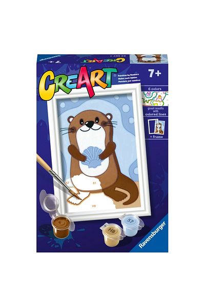 RAVENSBURGER - Create Paint By Numbers For Kids Cute Otter