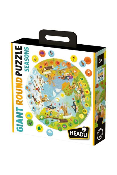 Headu - Round Educational Puzzle Let's Learn the Seasons