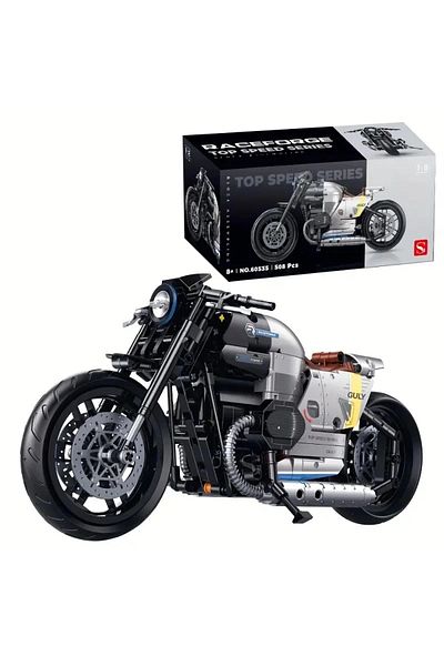 BUILDING BLOCK Technical Motorcycle Building Set 508 Pieces 1:8 Scale 8+ Years Old Model Kit Gift Building Block Toy Set