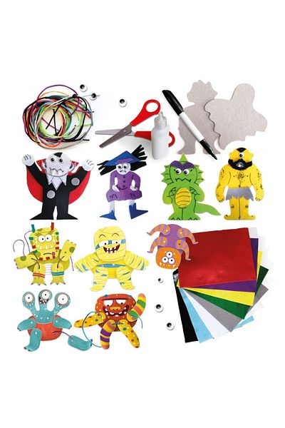 Headu - Monster Creation Set With Different Creative Techniques 4-8 Years
