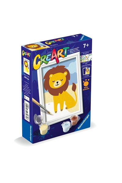 RAVENSBURGER - Create Painting By Numbers For Kids Wild Lion