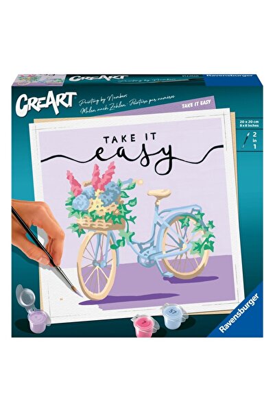 RAVENSBURGER - CreArt pictura pe numere pentru adulti bicicleta Take it easy