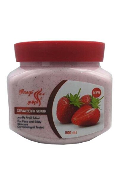 Al Arayes مقشر العرايس للجسم والوجه بخلاصة الفراولة 500 مل
